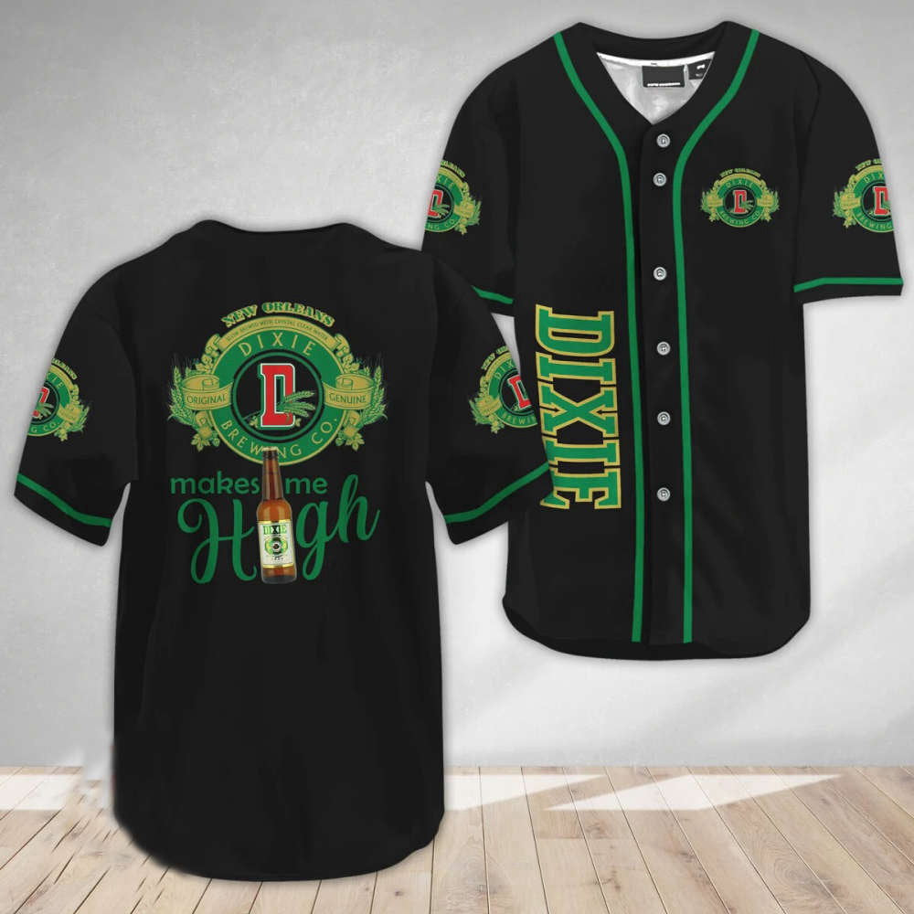 Dixie Beer Make Me High Baseball Jersey – Trendy Stylish & High-Quality Attire
