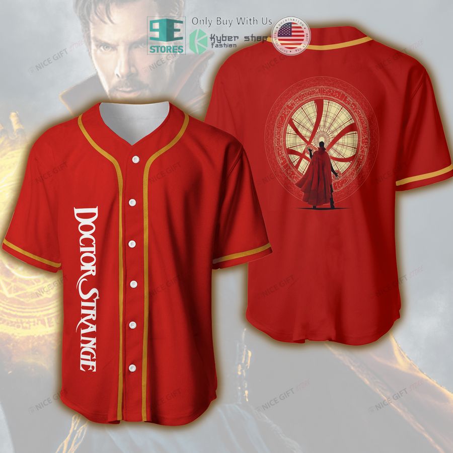 BEST Doctor Strange red Baseball Jersey