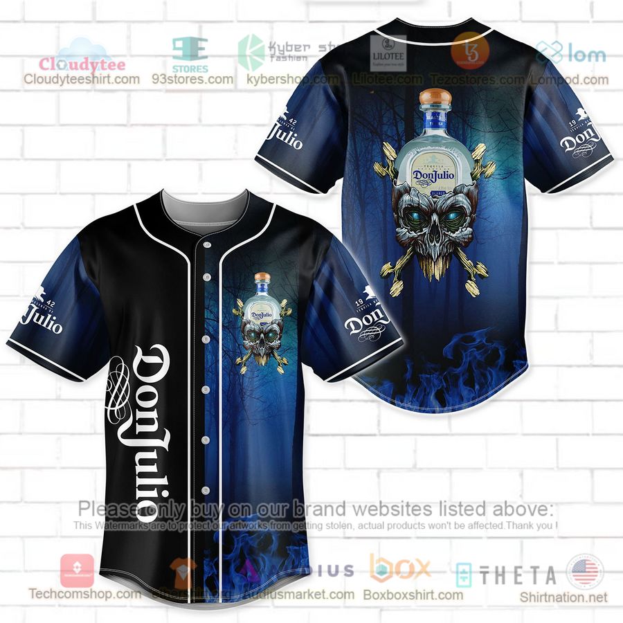 HOT Donjulio skull head Baseball Jersey Shirt
