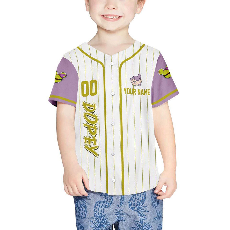 Dopey Dwarf Baseball Jersey - lylyprint.com T-Shirts, Hoodie, Sweatshirt | WearSparks.com (Image 3)