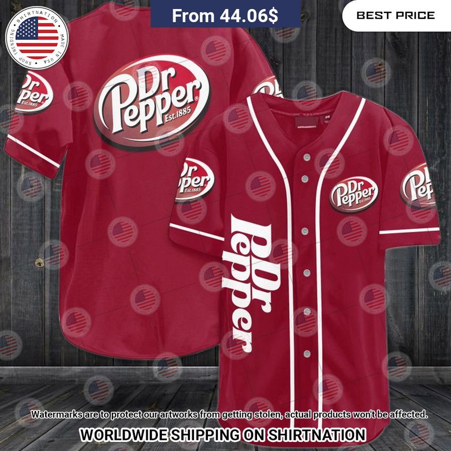 Dr Pepper Baseball Shirt