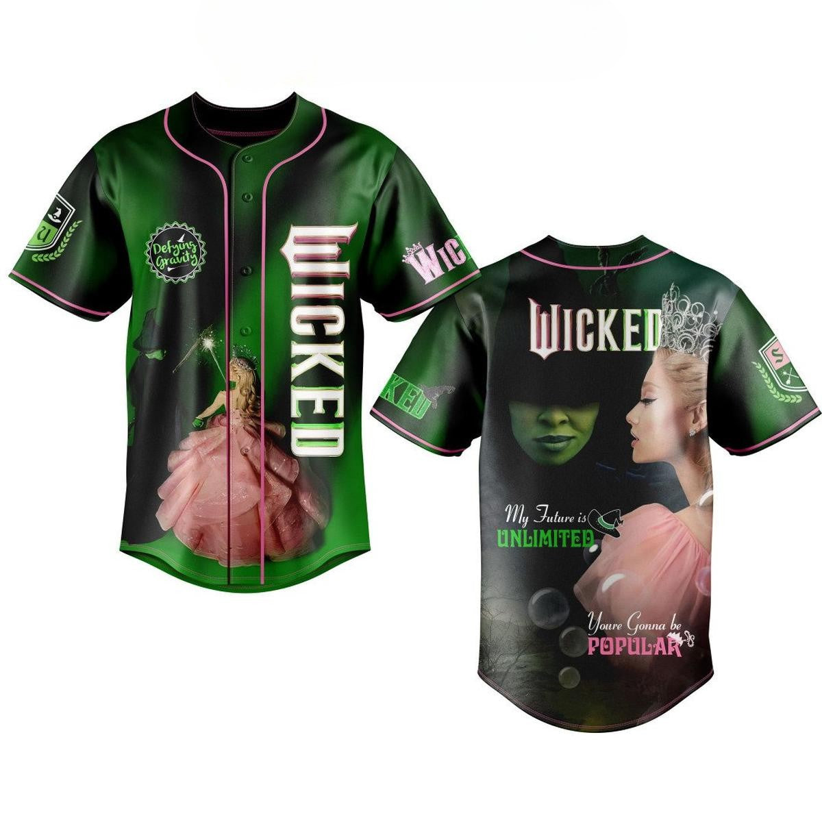 Dramatic Wicked Movie Design Baseball Jersey T-Shirts, Hoodie, Sweatshirt | WearSparks.com