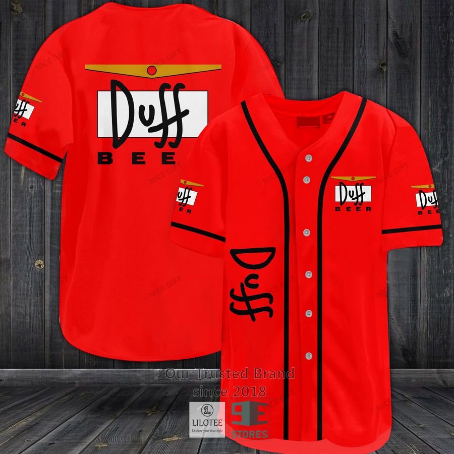 Duff Beer Baseball Jersey