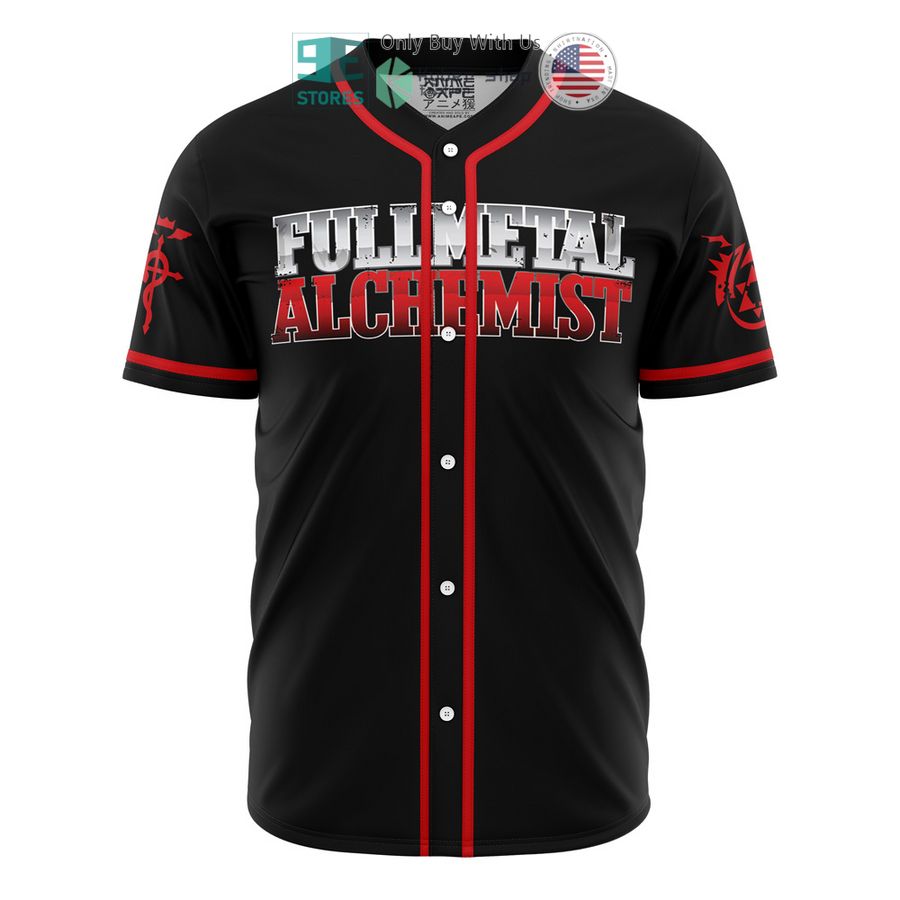 BEST Elric Full Metal Alchemist Baseball Jersey