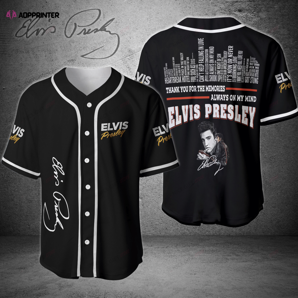 Elvis Presley 3D Baseball Jersey: Iconic Print for Ultimate Fans