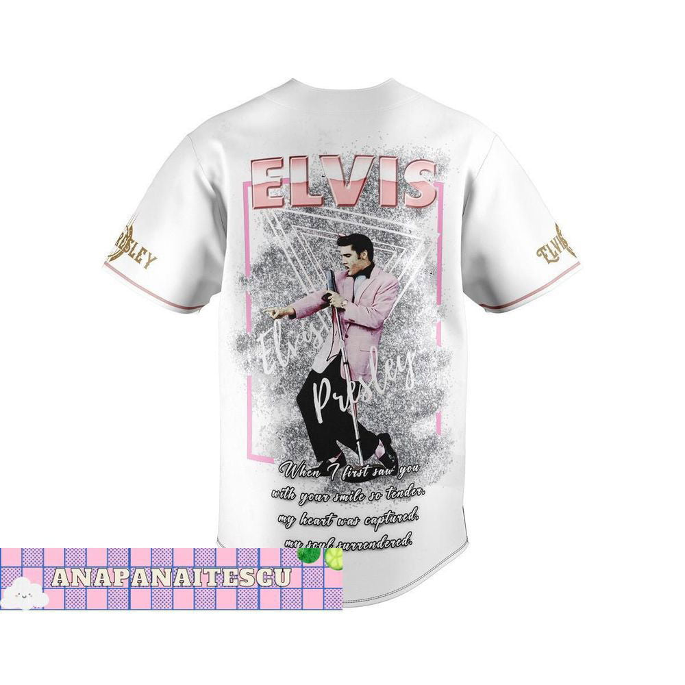 Elvis Presley Baseball Jersey Shirt, King Of Rock And Roll Jersey (Image 3)