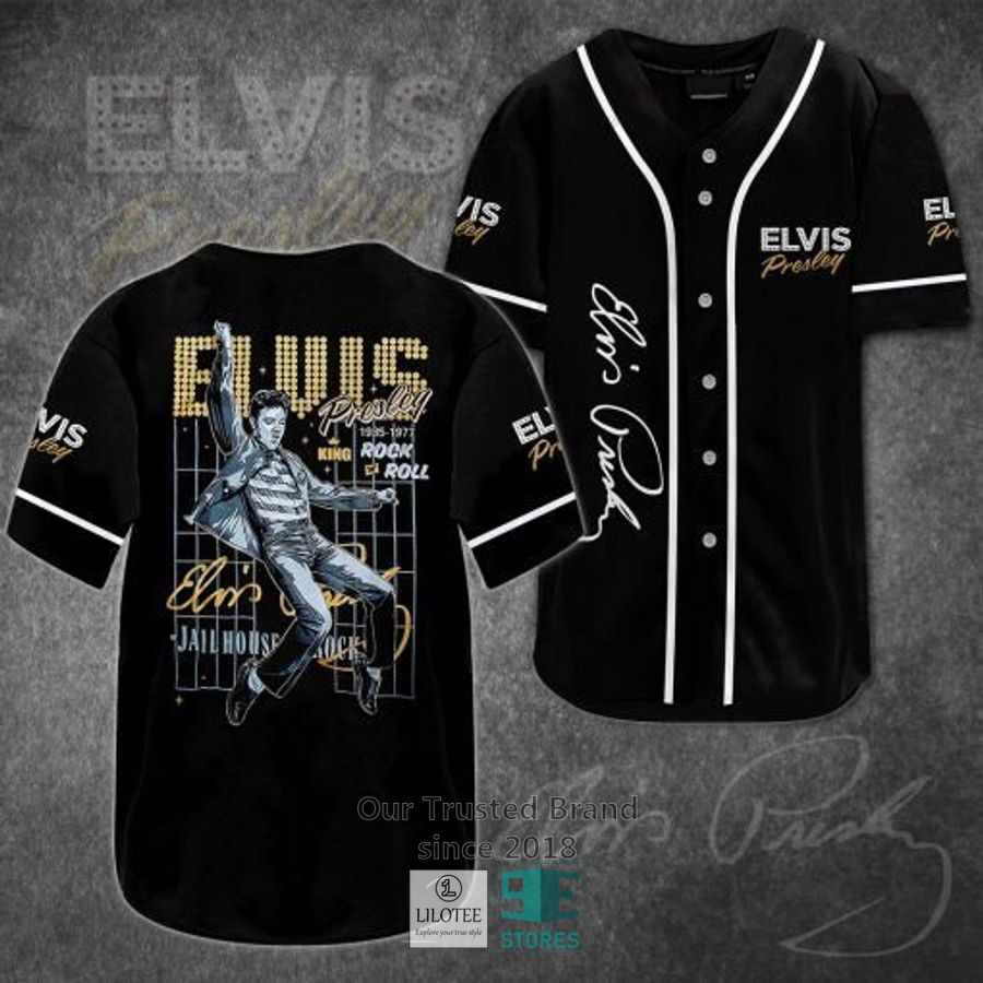 Elvis Presley King Rock n Roll Baseball Jersey