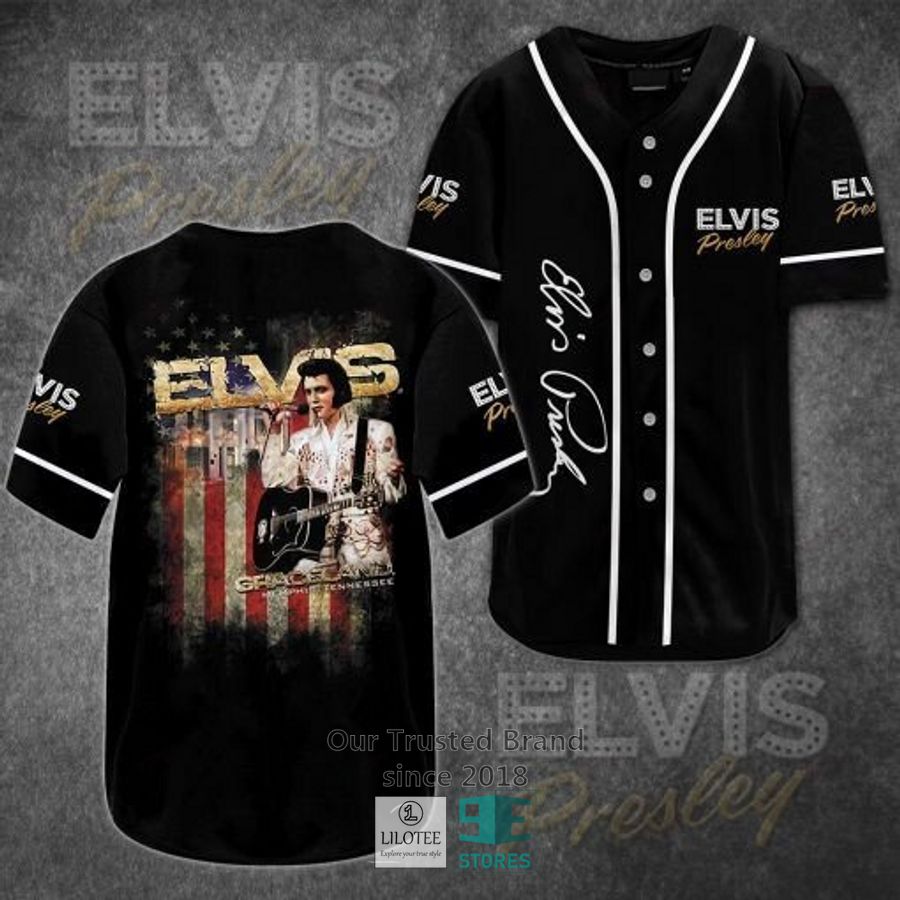 Elvis Presley US Flag Baseball Jersey