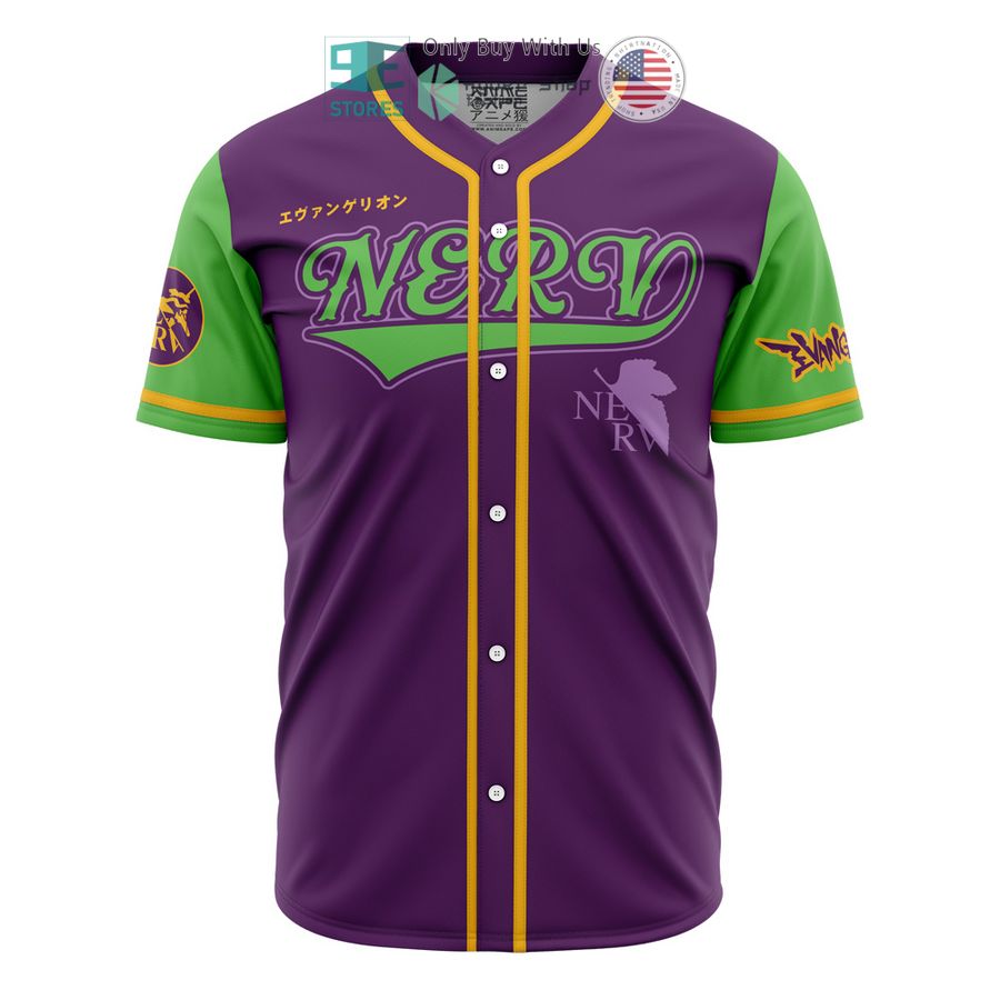 BEST Eva-01 NERV Evangelion Baseball Jersey