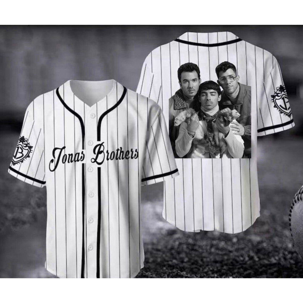 Exclusive Jonas Brothers 2023 Tour Baseball Jersey & Rock Band Concert Merch – Perfect Gift For Fans!