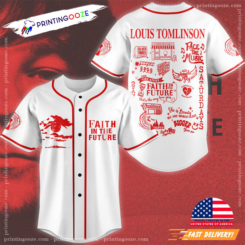 Faith In The Future Baseball Jersey, Louis Tomlinson Merch