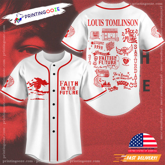 Faith In The Future Baseball Jersey, Louis Tomlinson Merch