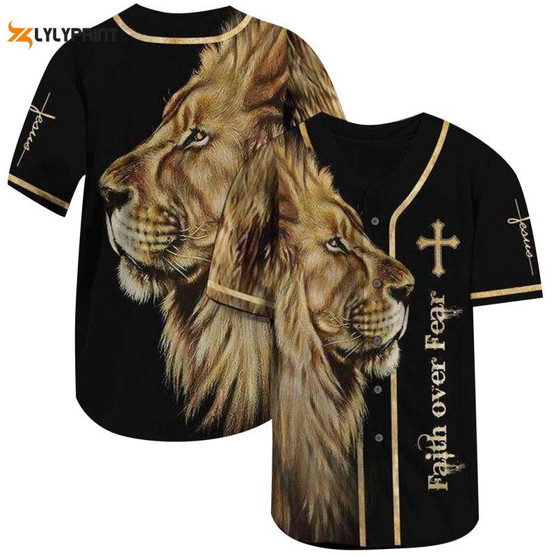 Faith Over Fear Baseball Jersey, Lion King Baseball Jersey - lylyprint.com T-Shirts, Hoodie, Sweatshirt | WearSparks.com