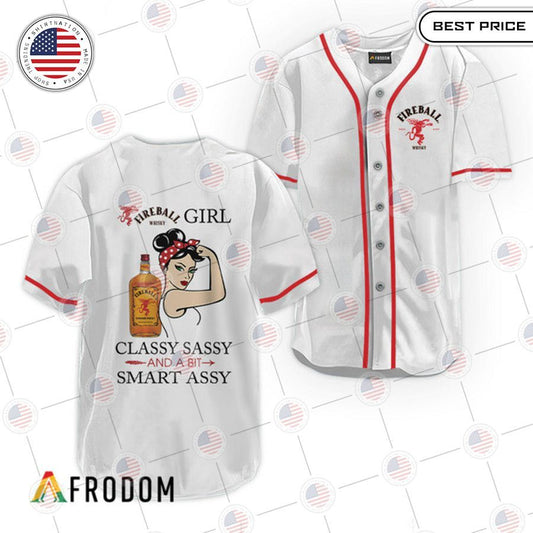 HOT Fireball Classy Sassy And A Bit Smart Assy Baseball Jersey