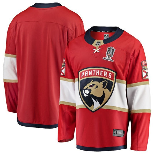 florida panthers 2025 stanley cup champions breakaway jersey - red
