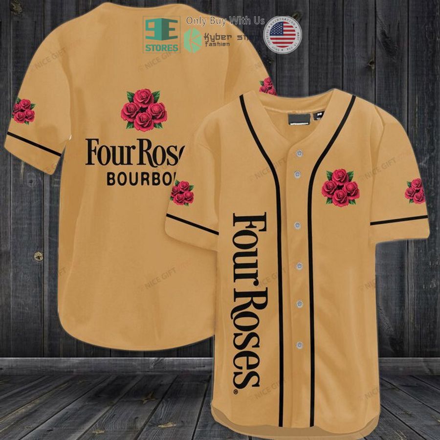 BEST Four Roses logo brown Baseball Jersey