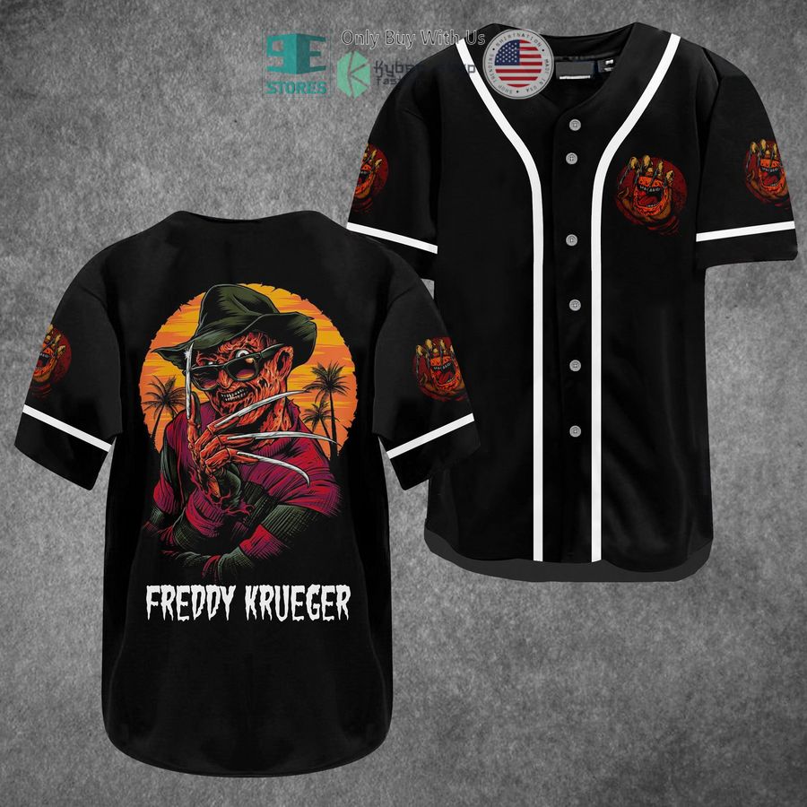 BEST Freddy Kruege Horror black Baseball Jersey