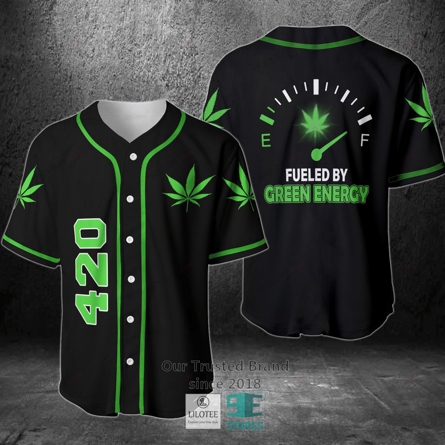 Fueled By Green Energy Baseball Jersey