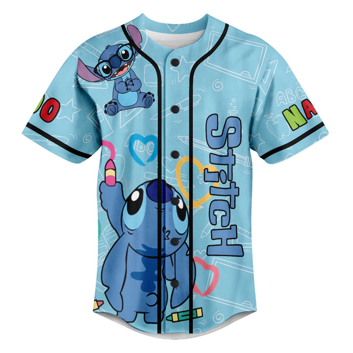 Funny Blue Aline Custom Name &amp; Number Baseball Jersey T-Shirts, Hoodie, Sweatshirt | WearSparks.com (Image 2)
