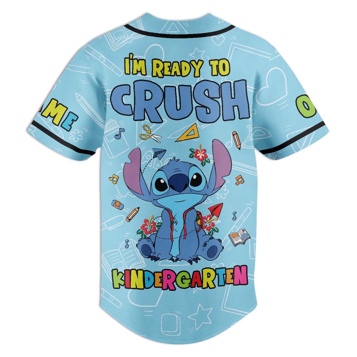 Funny Blue Aline Custom Name &amp; Number Baseball Jersey T-Shirts, Hoodie, Sweatshirt | WearSparks.com (Image 3)