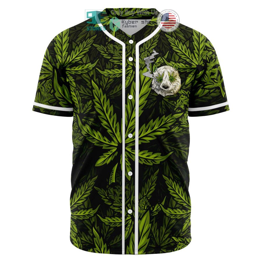 BEST Ganda Panda Cannabis Baseball Jersey