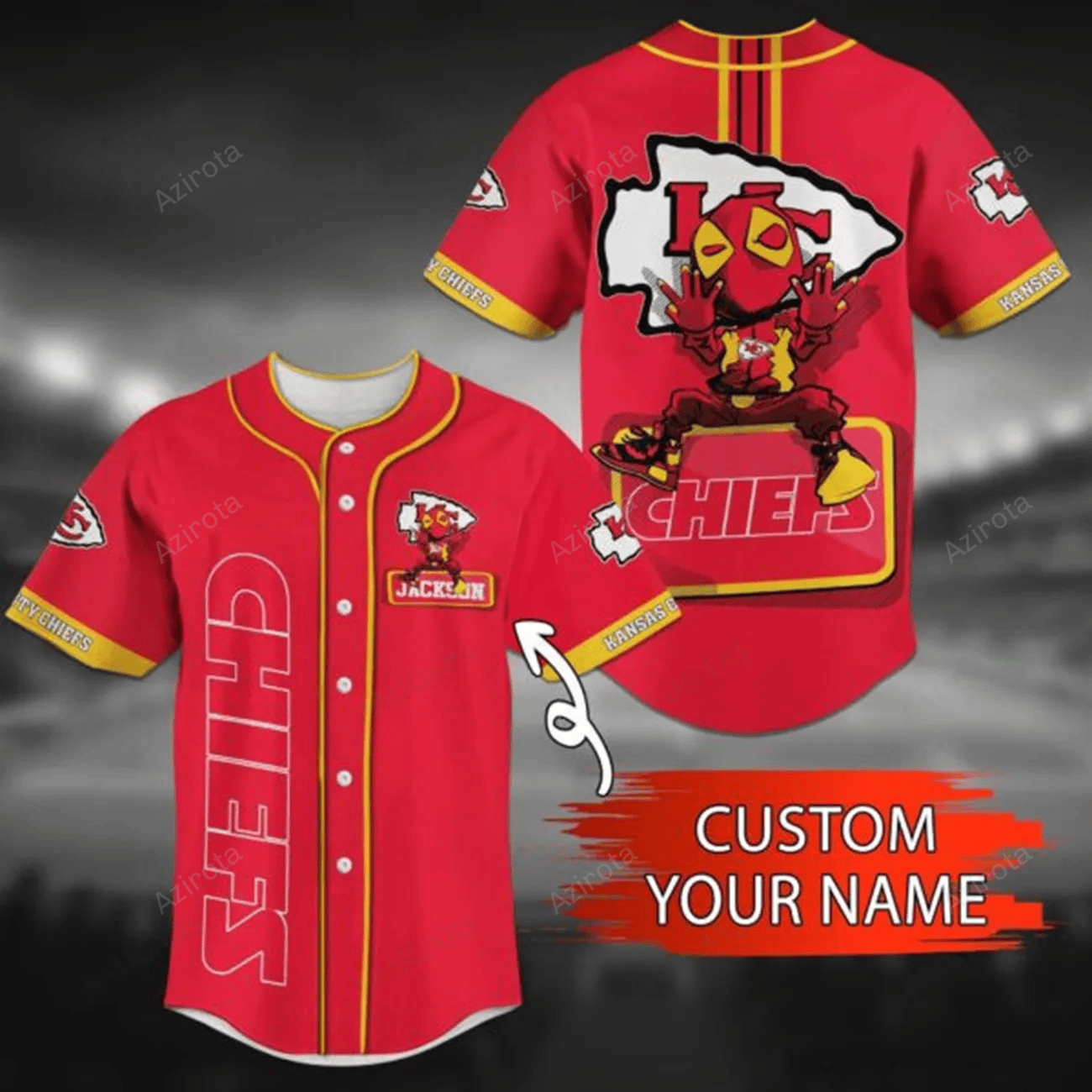 Kansas City Chiefs Personalized Baseball Jersey Bg73 T-Shirts, Hoodie, Sweatshirt | WearSparks.com