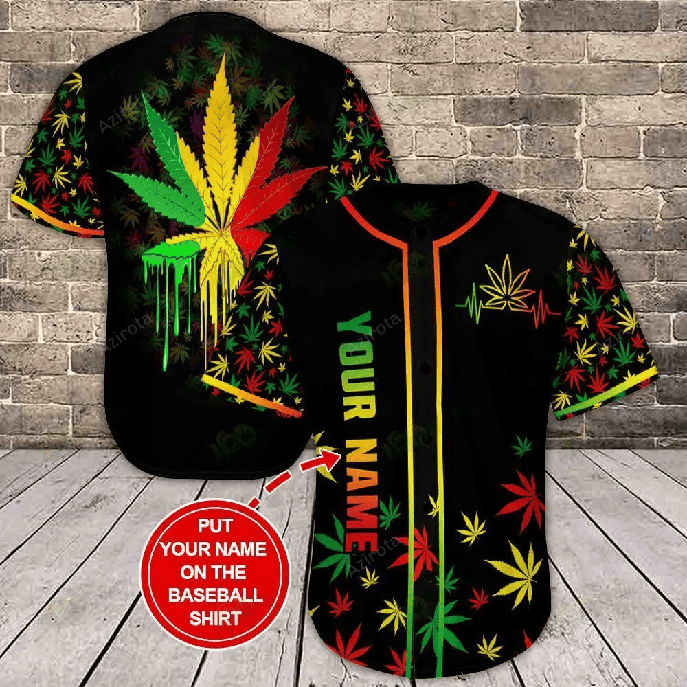 Weed Personalized Baseball Jersey Shirt 2 Hoodie, Sweatshirt | WearSparks.com