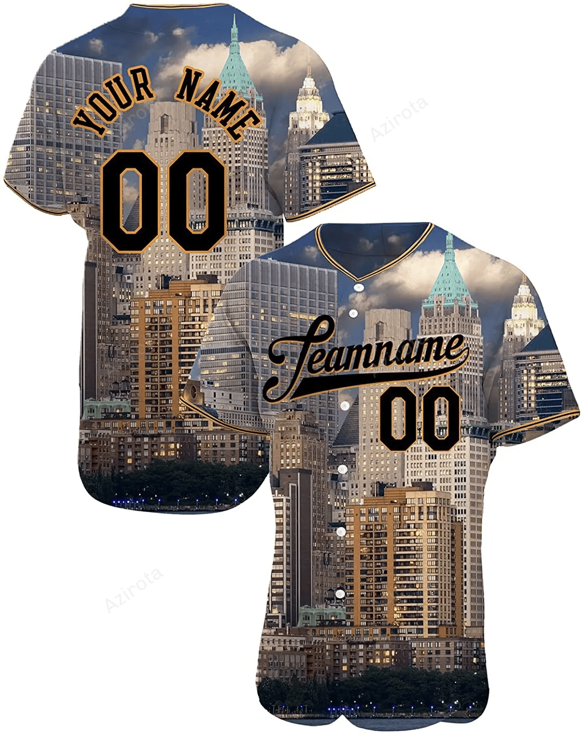 Personalized New York City Printed Name And Number Idea Gift For Fans Baseball Jersey - Zimustore T-Shirts, Hoodie,...