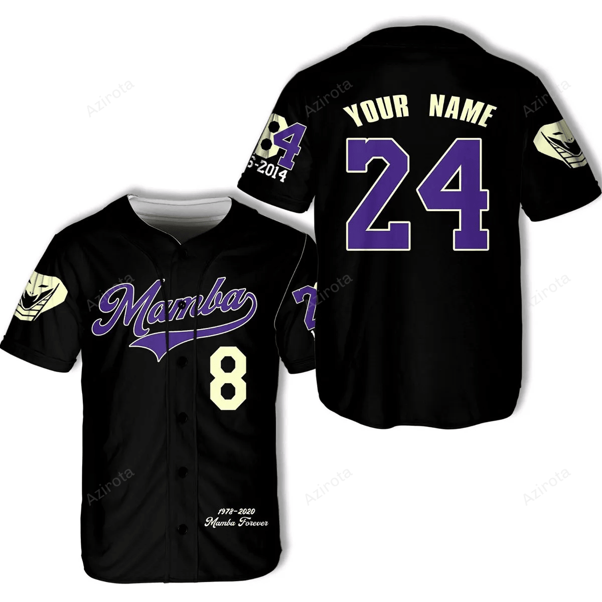 Personalized Black Los Angeles Football Team Idea Gift For Fans Black Mamba Snakeskin Pattern Baseball Jersey T-Shirts,...
