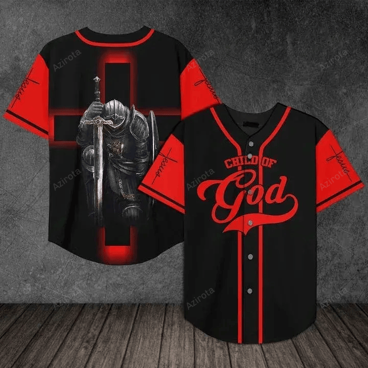 Jesus The Warrior The Child Of God Baseball Jersey 98 T-Shirts, Hoodie, Sweatshirt | WearSparks.com