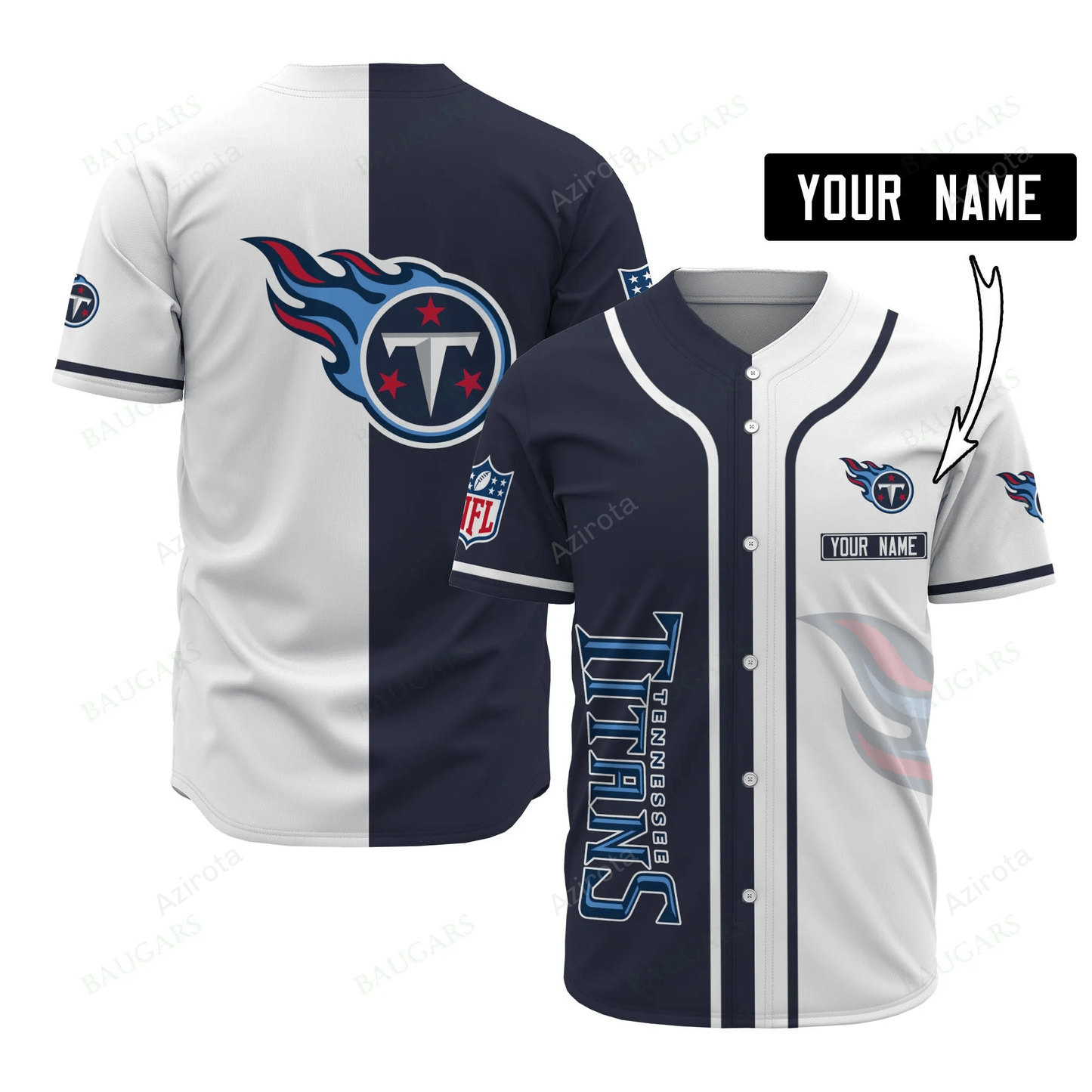 Tennessee Titans Personalized Baseball Jersey 510 T-Shirts, Hoodie, Sweatshirt | WearSparks.com
