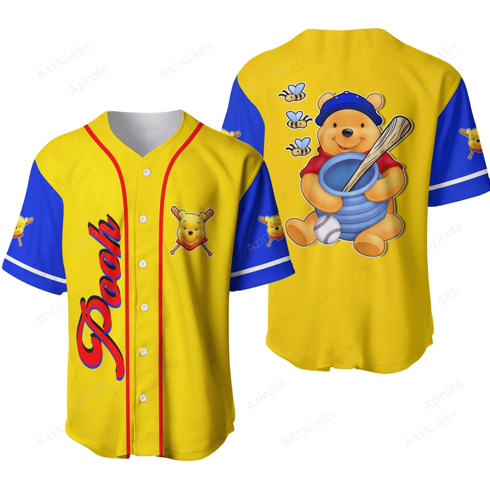 Winnie The Pooh Baseball Jersey T-Shirts, Hoodie, Sweatshirt | WearSparks.com