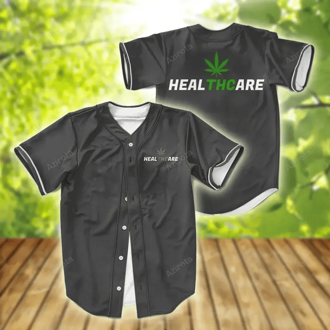 Weed Thc Healthcare Dope Vector Marijuana Baseball Jersey Colorful Adult Unisex S 5Xl Full Size T-Shirts, Hoodie, Sweatshirt