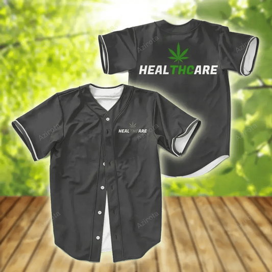 Weed Thc Healthcare Dope Vector Marijuana Baseball Jersey Colorful Adult Unisex S 5Xl Full Size T-Shirts, Hoodie, Sweatshirt