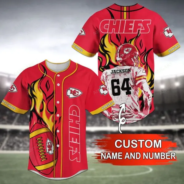 Kansas City Chiefs Personalized Baseball Jersey Bg41 T-Shirts, Hoodie, Sweatshirt | WearSparks.com