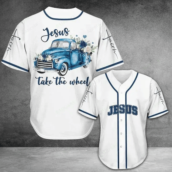 Jesus Takes The Wheel Baseball Jersey 145 T-Shirts, Hoodie, Sweatshirt | WearSparks.com