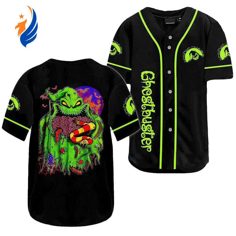 Spooktacular Ghostbuster Oogie Boogie Baseball Jersey: A Must-Have for Halloween Fanatics! - Bafud T-Shirts, Hoodie,...