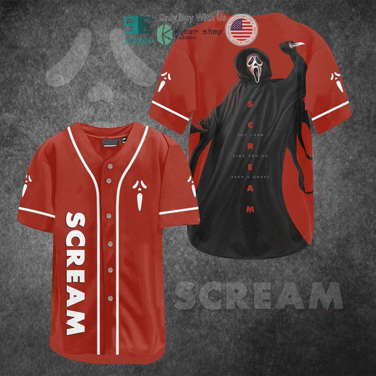 BEST Ghostface Scream You Look Like You've Seen A Ghost Baseball Jersey