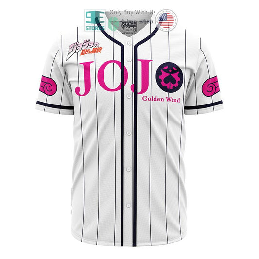 BEST Giorno Giovanna Golden Wind Jojo's Bizarre Adventure Baseball Jersey