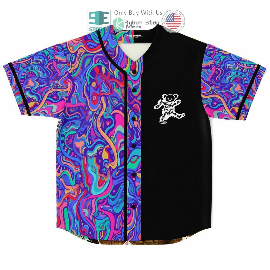 BEST Grateful Dead Golden Road Poster Baseball Jersey