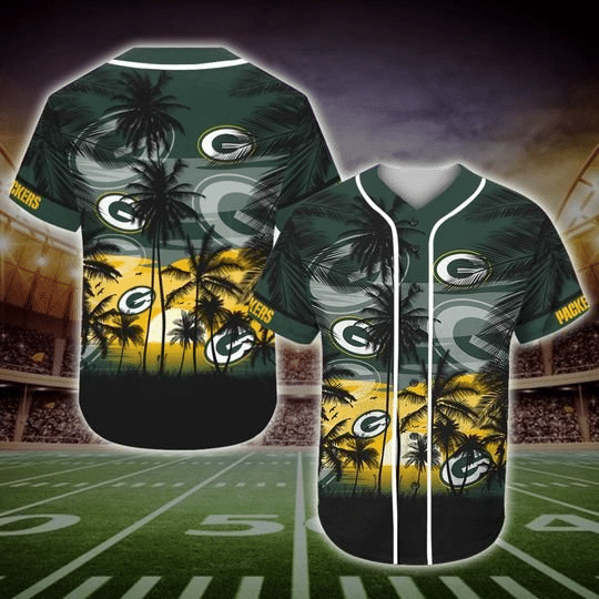 Green Bay Packers Tropical Baseball Jersey Gifts for Fans - lylyprint.com T-Shirts, Hoodie, Sweatshirt (Image 3)