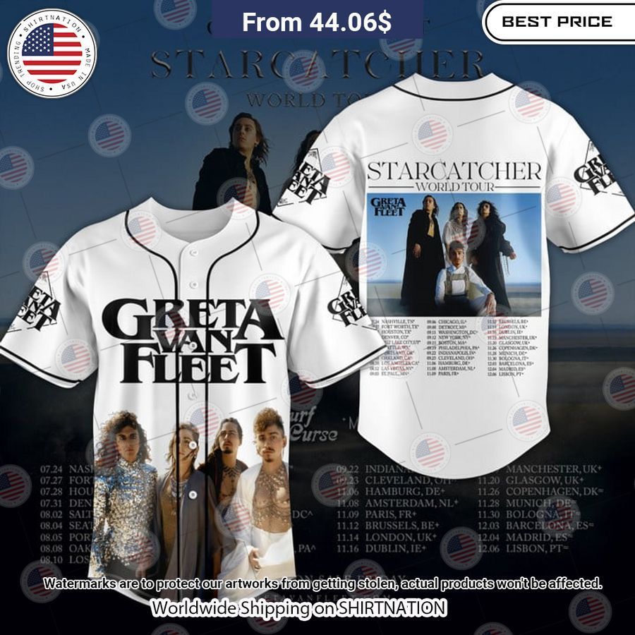 Greta Van Fleet Starcatcher Baseball Jersey