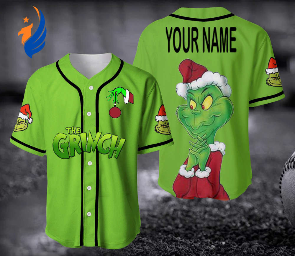 Grinch Baseball Jersey 2 - Bafud T-Shirts, Hoodie, Sweatshirt | WearSparks.com (Image 1)