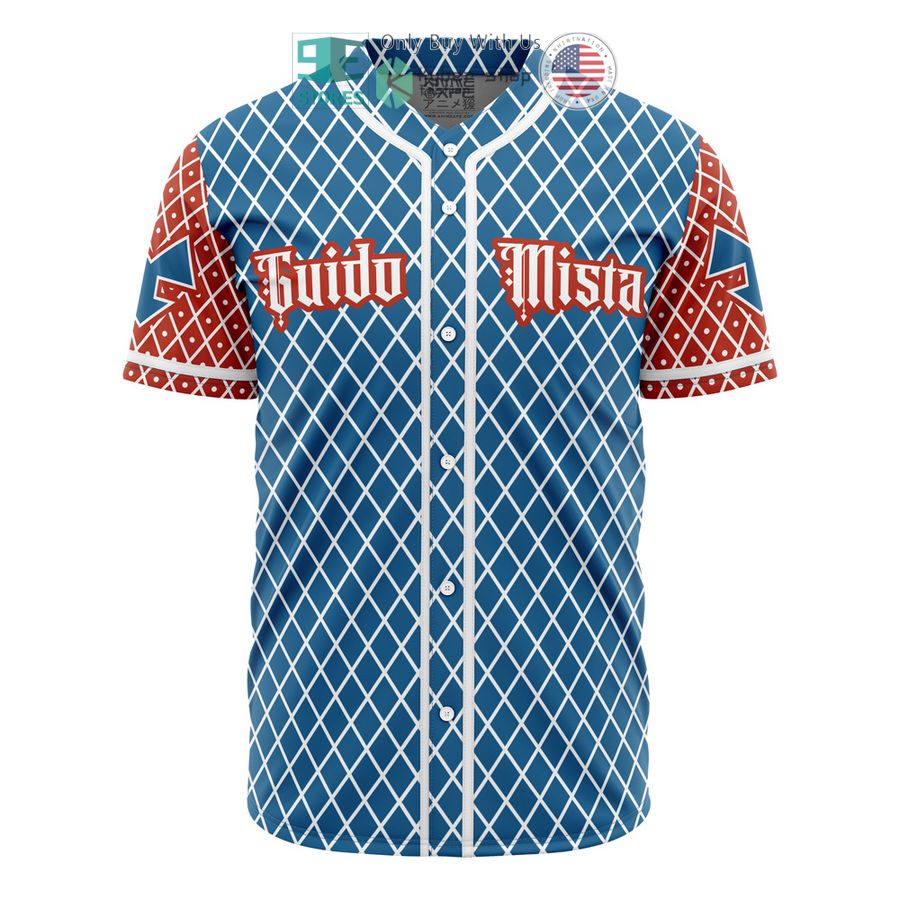 BEST Guido Mista Jojo's Bizarre Adventure Baseball Jersey