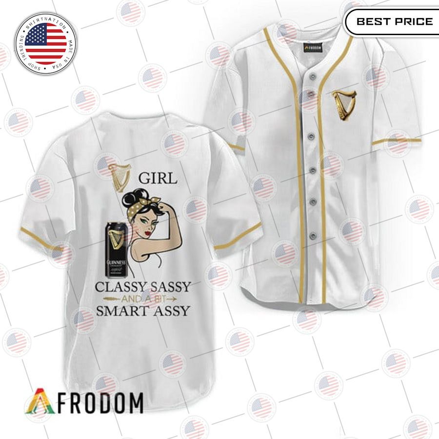 HOT Guinness Classy Sassy And A Bit Smart Assy Baseball Jersey