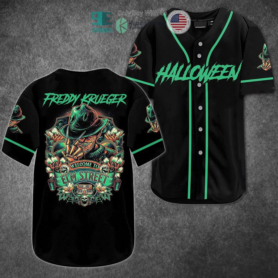 BEST Halloween Freddy Krueger A Nightmare on Elm Street Baseball Jersey