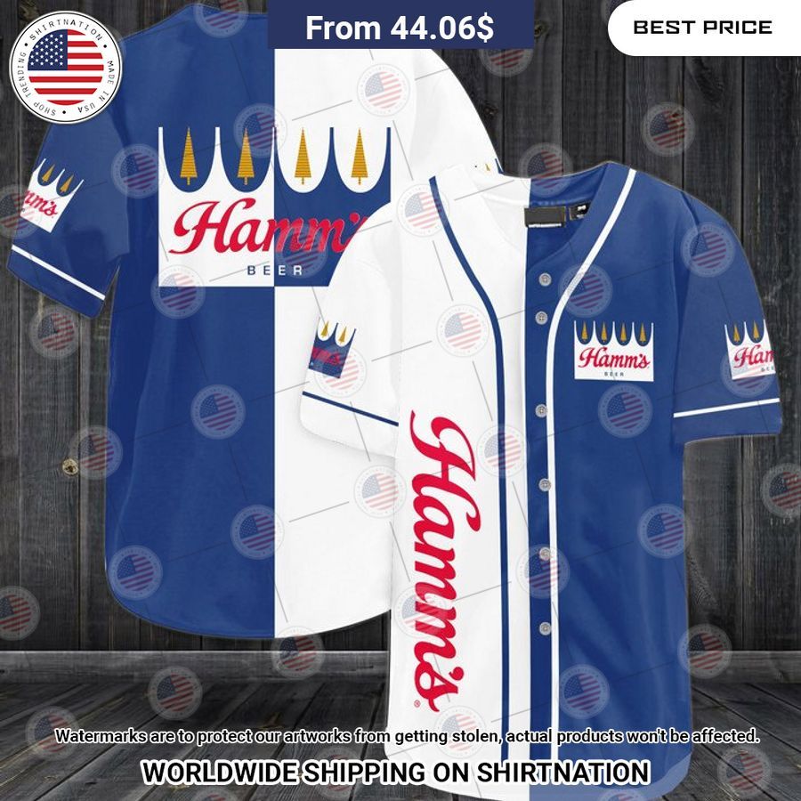 Hamm's Beer Baseball Shirt