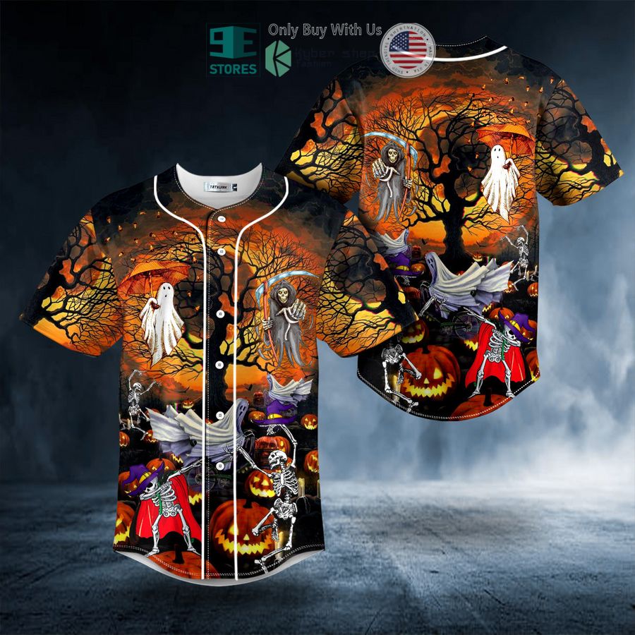 BEST Happy Halloween Skull Baseball Shirt