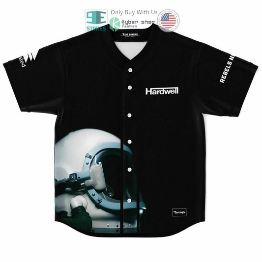 BEST Hardwell 22 Rebels Never Die black Baseball Jersey