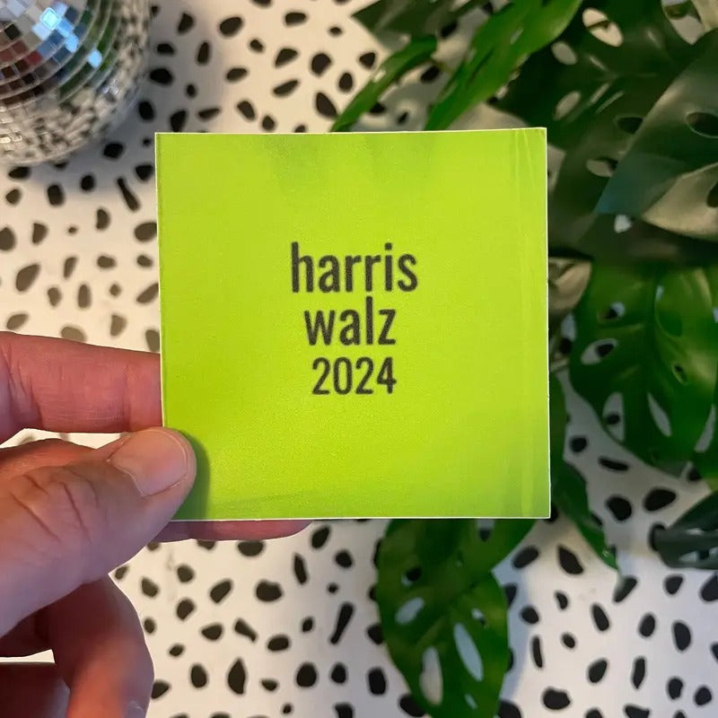 harris walz 2024 brat vinyl plastic album, matte sticker in two sizes available T-Shirts, Hoodie, Sweatshirt | WearSparks.com